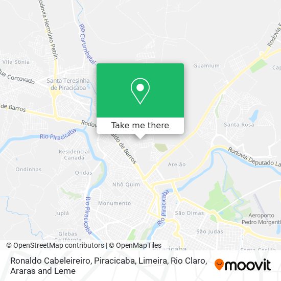 Mapa Ronaldo Cabeleireiro