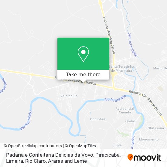 Padaria e Confeitaria Delicias da Vovo map