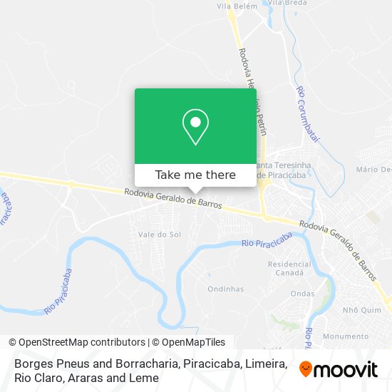 Borges Pneus and Borracharia map