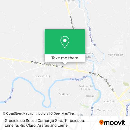 Graciele de Souza Camargo Silva map