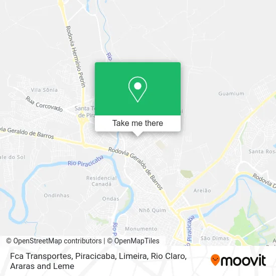 Fca Transportes map