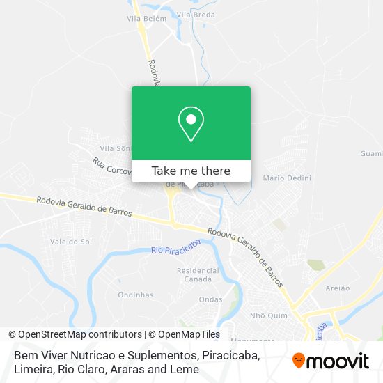 Bem Viver Nutricao e Suplementos map