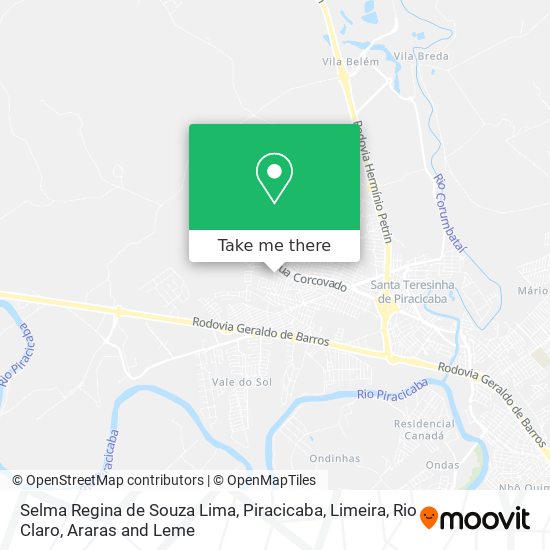 Selma Regina de Souza Lima map