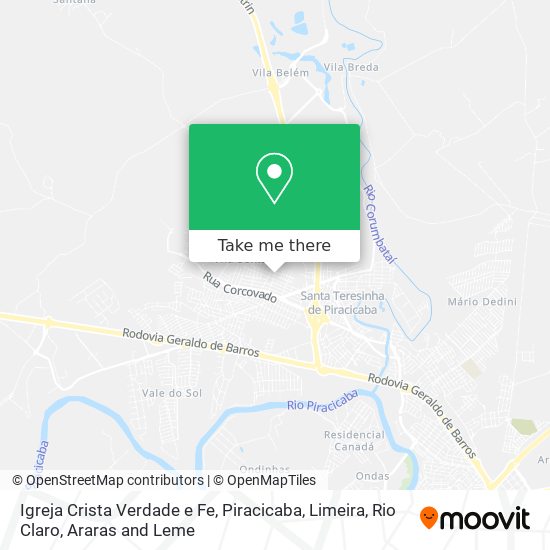 Mapa Igreja Crista Verdade e Fe