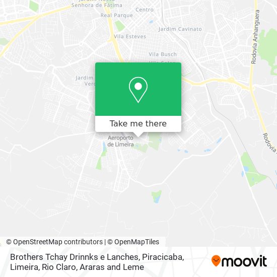 Brothers Tchay Drinnks e Lanches map