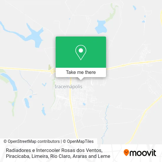 Radiadores e Intercooler Rosas dos Ventos map