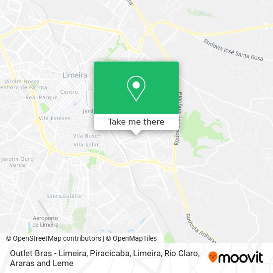 Outlet Bras - Limeira map
