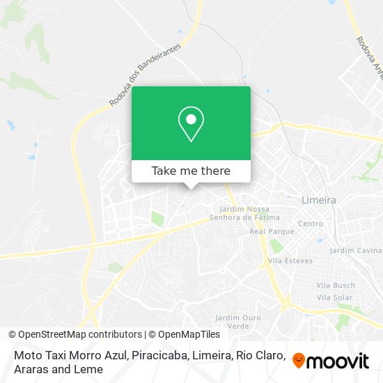 Moto Taxi Morro Azul map