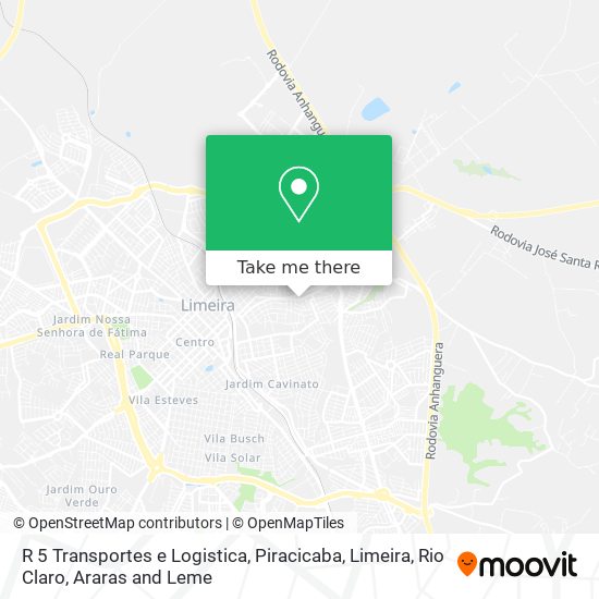 R 5 Transportes e Logistica map