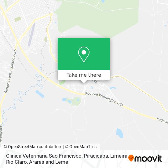 Mapa Clinica Veterinaria Sao Francisco