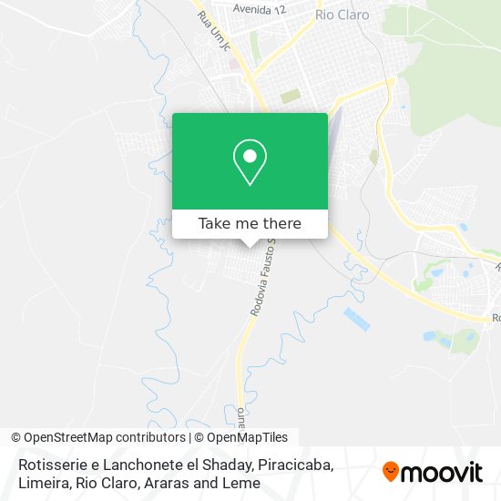 Mapa Rotisserie e Lanchonete el Shaday