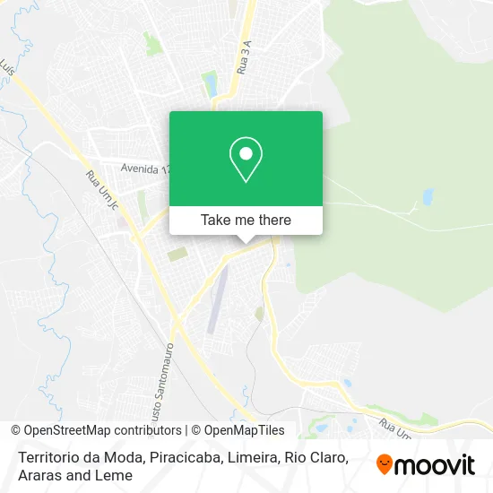 Territorio da Moda map