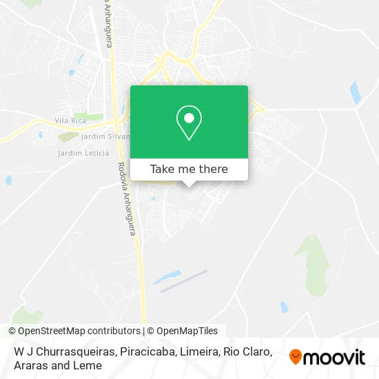 W J Churrasqueiras map