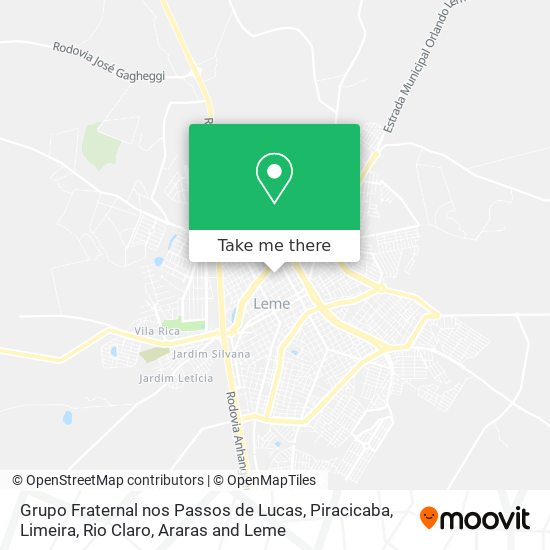 Grupo Fraternal nos Passos de Lucas map