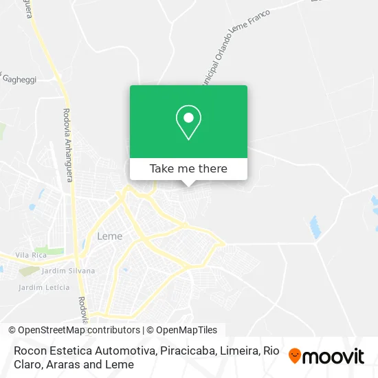 Rocon Estetica Automotiva map