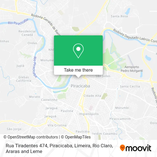 Rua Tiradentes 474 map
