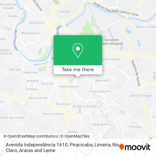 Avenida Independência 1610 map