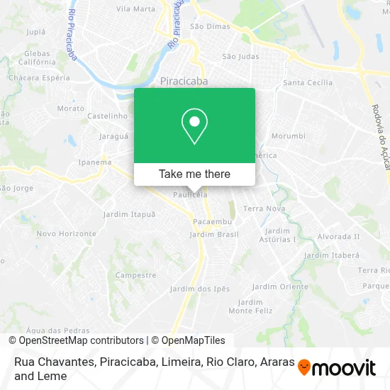 Rua Chavantes map