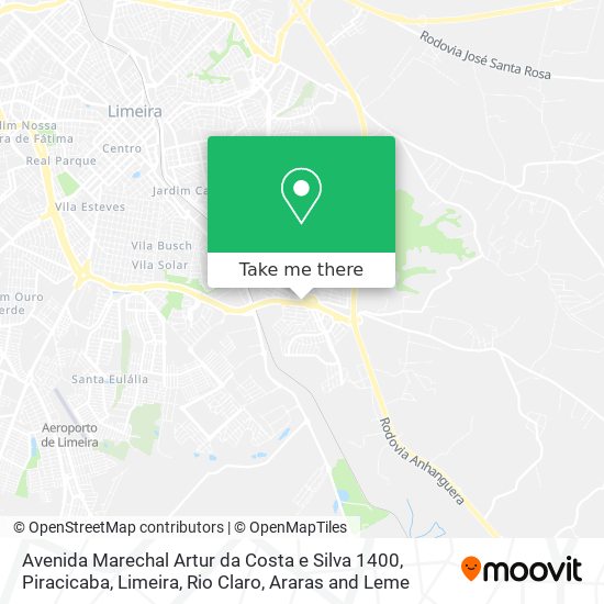 Avenida Marechal Artur da Costa e Silva 1400 map