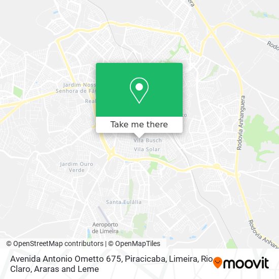 Mapa Avenida Antonio Ometto 675