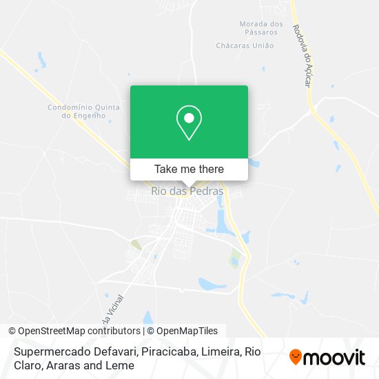 Supermercado Defavari map