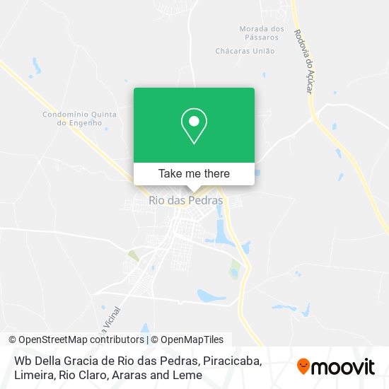 Wb Della Gracia de Rio das Pedras map