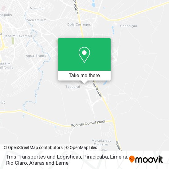 Mapa Tms Transportes and Logisticas