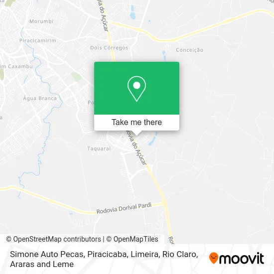 Simone Auto Pecas map