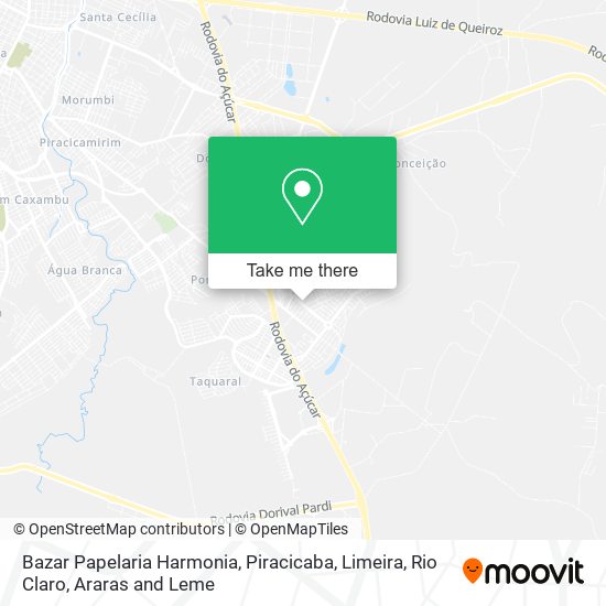 Mapa Bazar Papelaria Harmonia