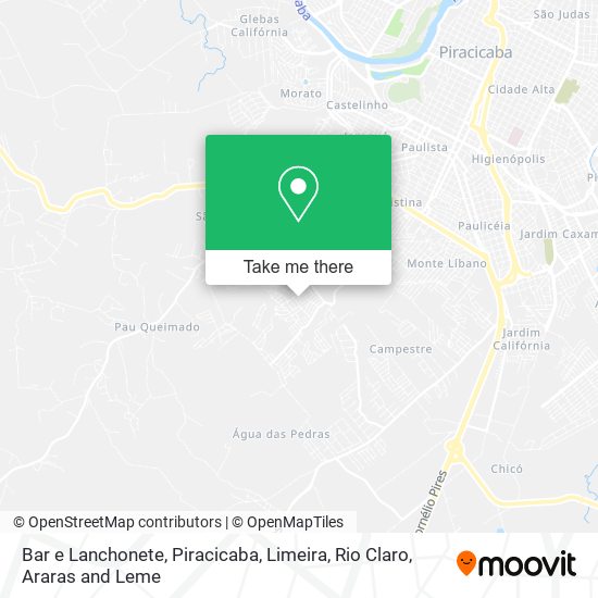 Bar e Lanchonete map