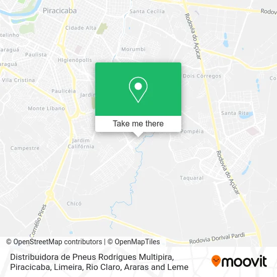 Distribuidora de Pneus Rodrigues Multipira map