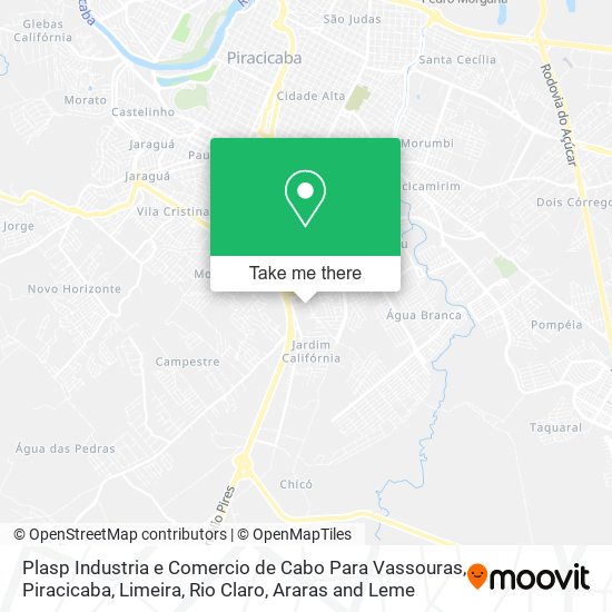 Mapa Plasp Industria e Comercio de Cabo Para Vassouras