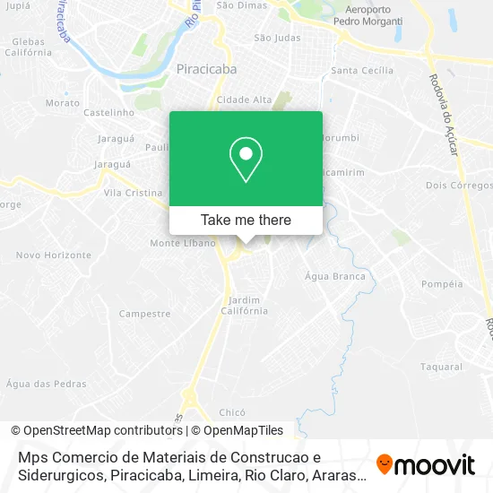 Mps Comercio de Materiais de Construcao e Siderurgicos map