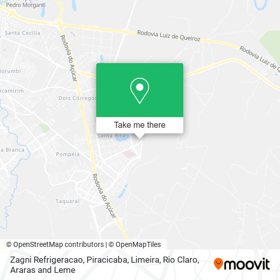 Zagni Refrigeracao map