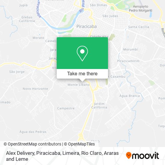 Mapa Alex Delivery