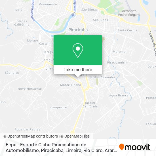 Mapa Ecpa - Esporte Clube Piracicabano de Automobilismo