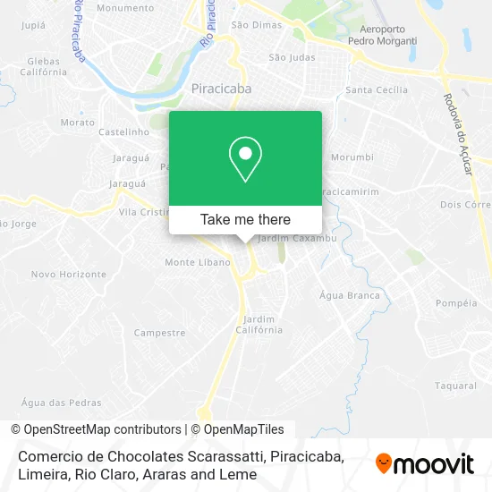 Comercio de Chocolates Scarassatti map