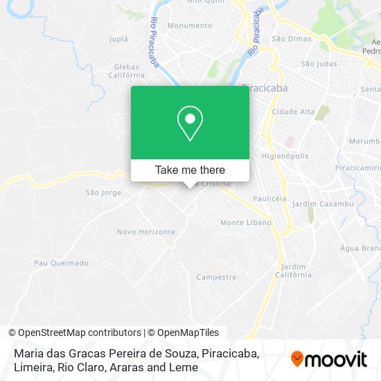 Mapa Maria das Gracas Pereira de Souza