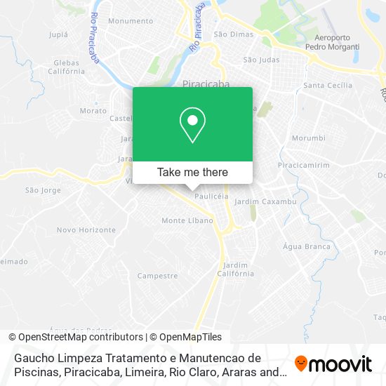 Mapa Gaucho Limpeza Tratamento e Manutencao de Piscinas