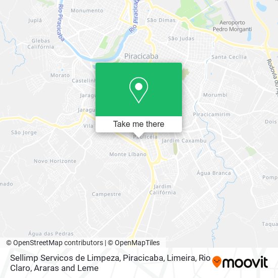 Mapa Sellimp Servicos de Limpeza