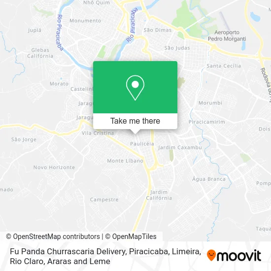 Fu Panda Churrascaria Delivery map