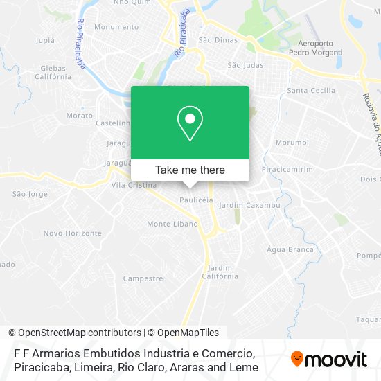 F F Armarios Embutidos Industria e Comercio map