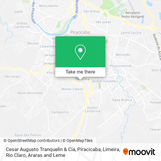 Cesar Augusto Tranquelin & Cia map