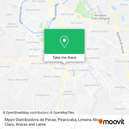 Mppv Distribuidora de Pecas map