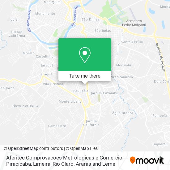 Aferitec Comprovacoes Metrologicas e Comércio map