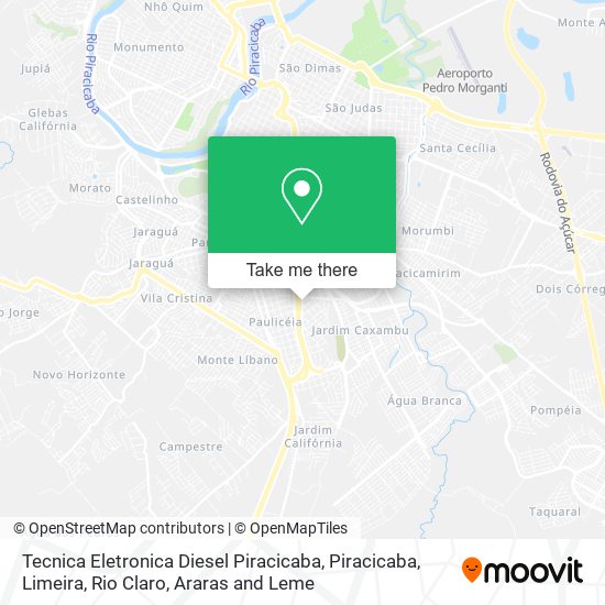 Tecnica Eletronica Diesel Piracicaba map