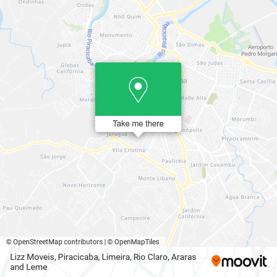 Lizz Moveis map