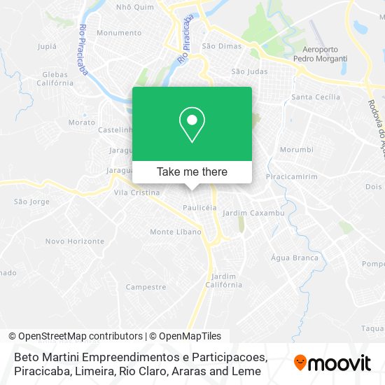 Beto Martini Empreendimentos e Participacoes map