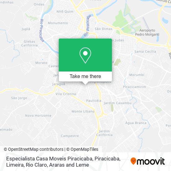 Especialista Casa Moveis Piracicaba map