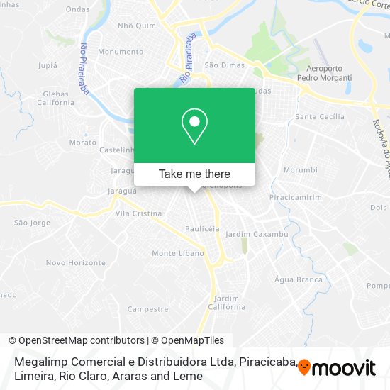 Megalimp Comercial e Distribuidora Ltda map